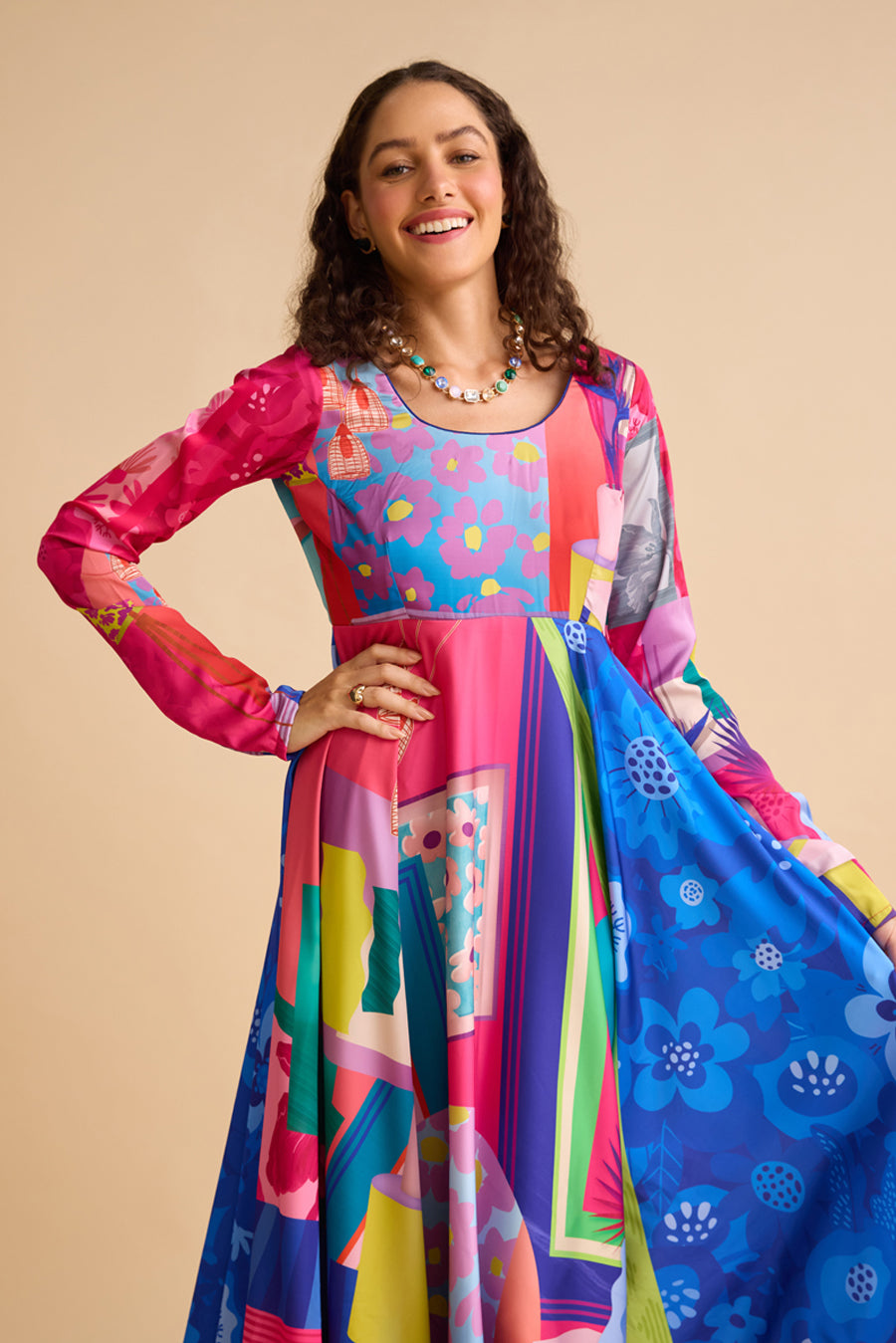 TECHNICOLOR HOMESCAPE KURTA SET