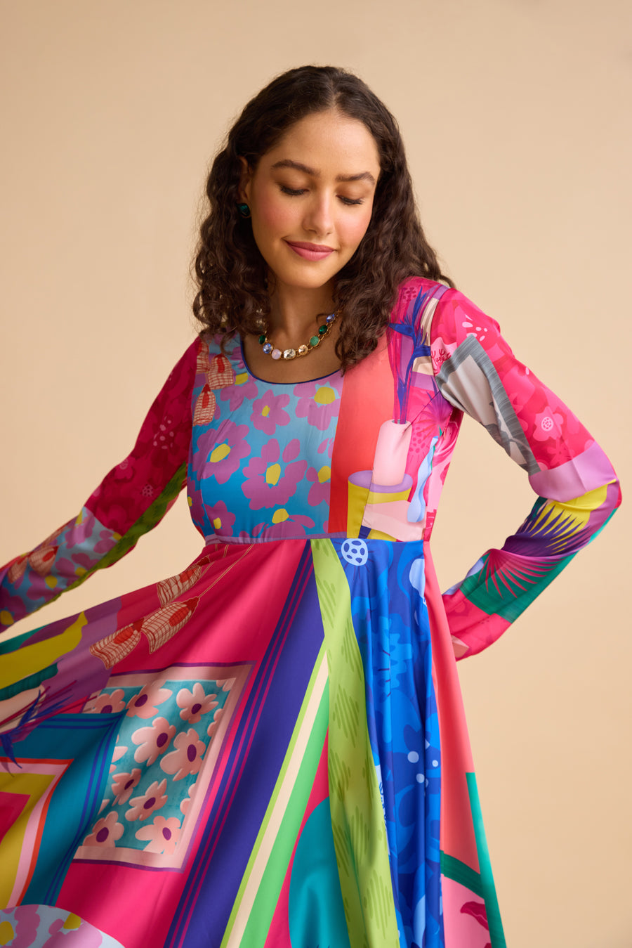 TECHNICOLOR HOMESCAPE KURTA SET