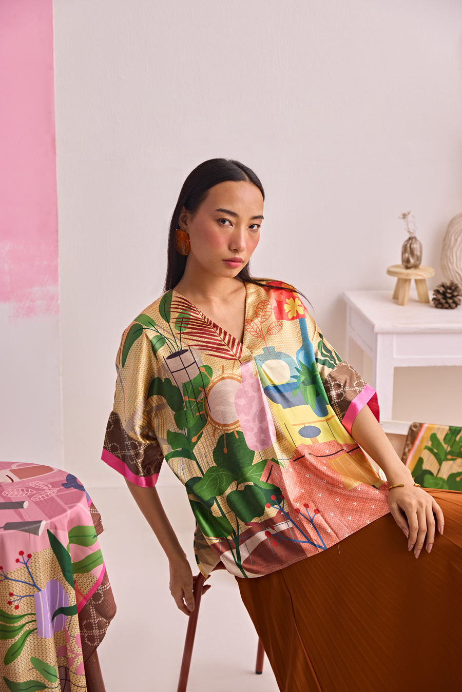 I'M A LITTLE TEAPOT SATIN TOP