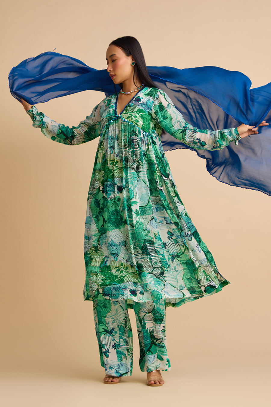 THROUGH THE RAIN SILK DUPATTA