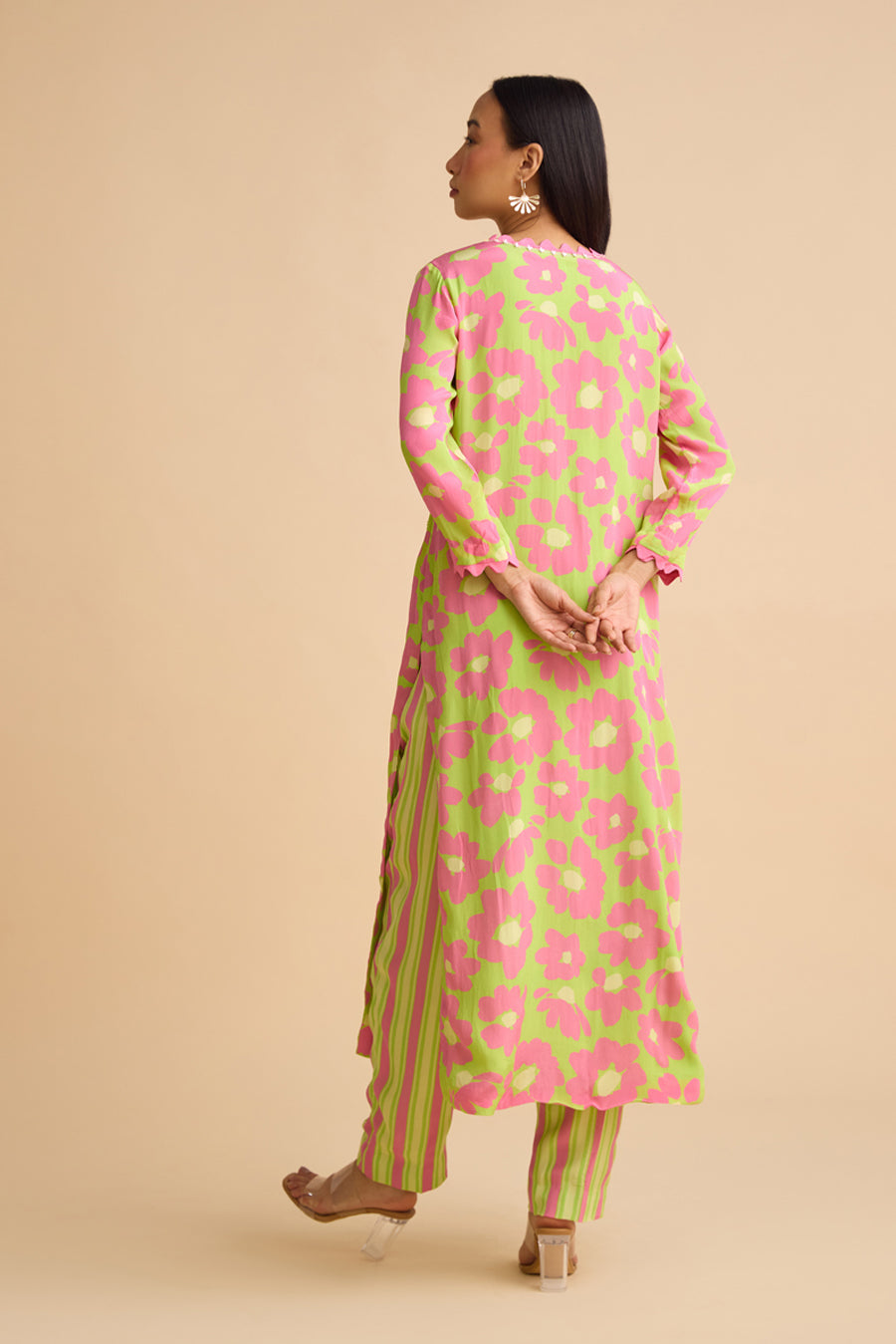 LA VIE EN ROSE SILK KURTA SET