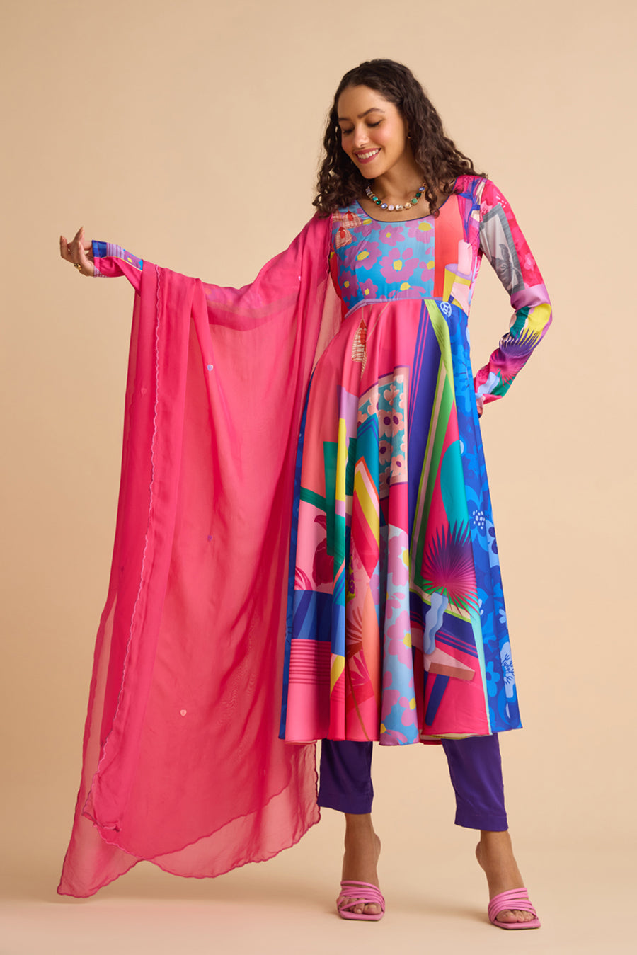 TECHNICOLOR HOMESCAPE DUPATTA