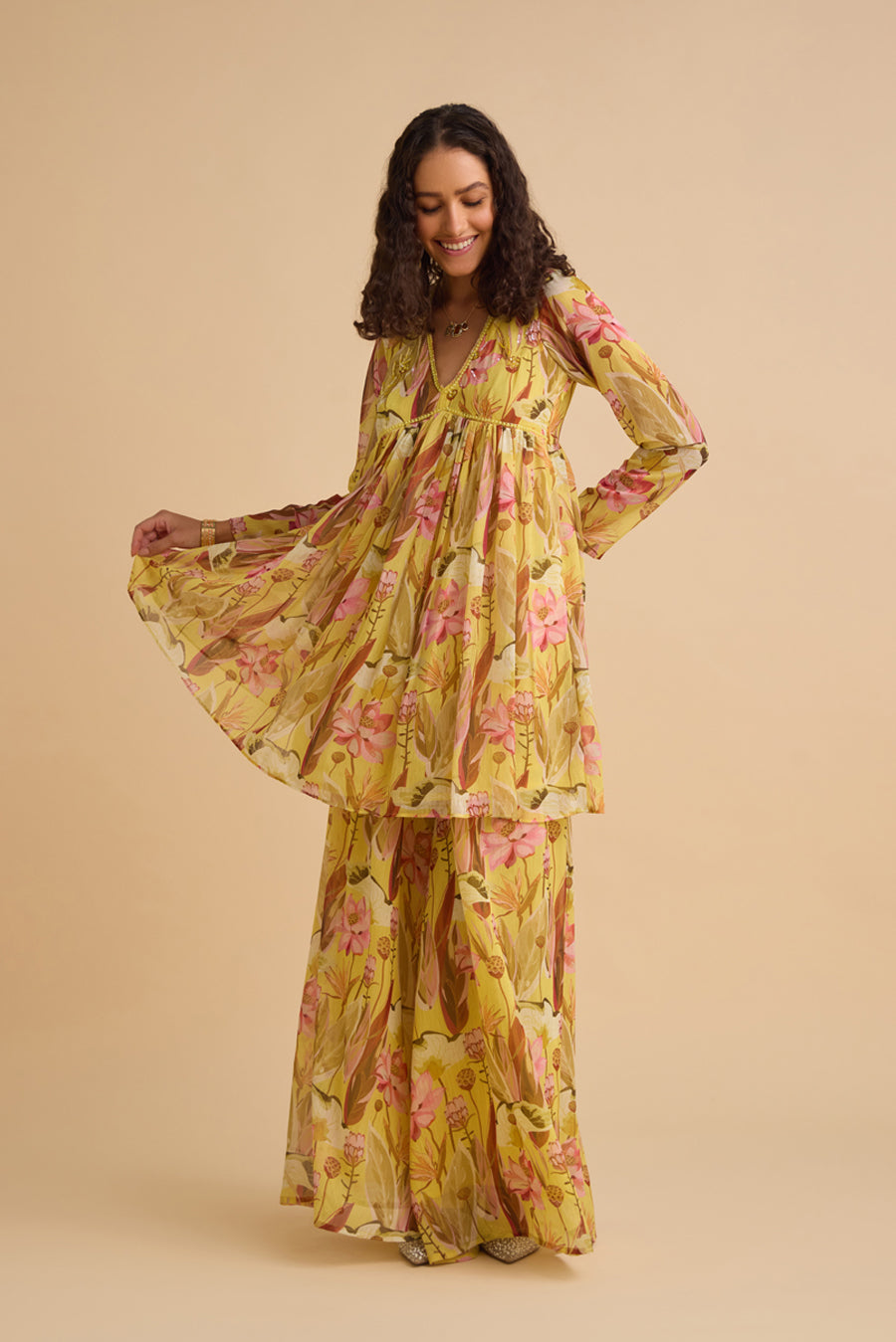 MORNING DANCE PEPLUM KURTA