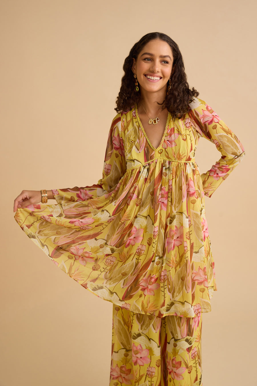 MORNING DANCE PEPLUM KURTA