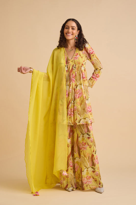 MORNING DANCE PEPLUM KURTA SET