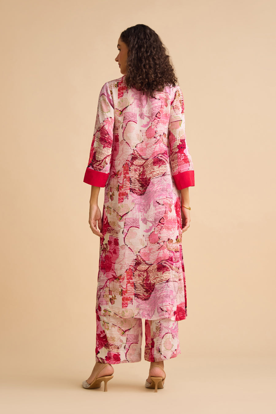 PINK AFTERNOON SILK KURTA SET