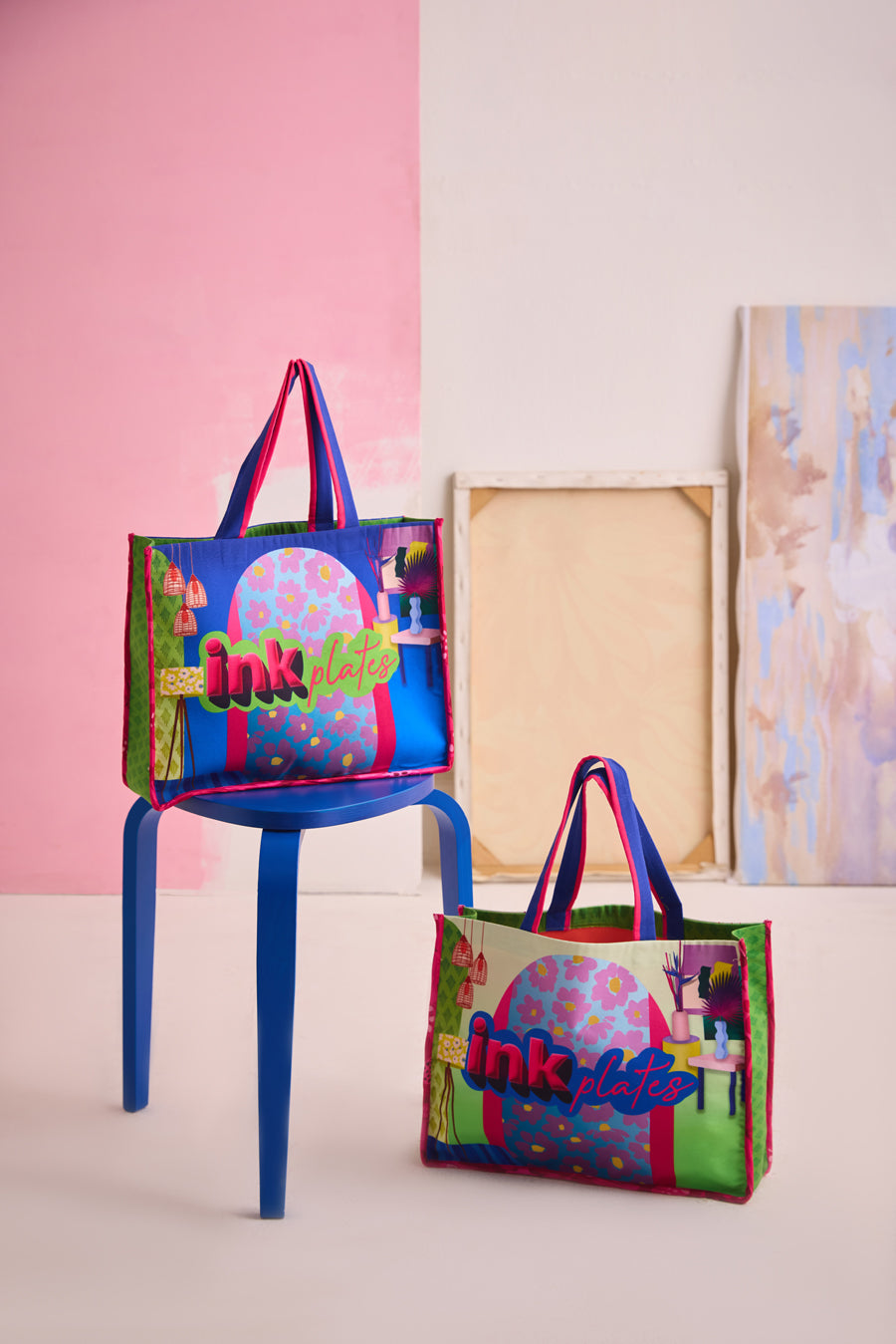 TECHNICOLOR HOMESCAPE INK BLUE TOTE BAG