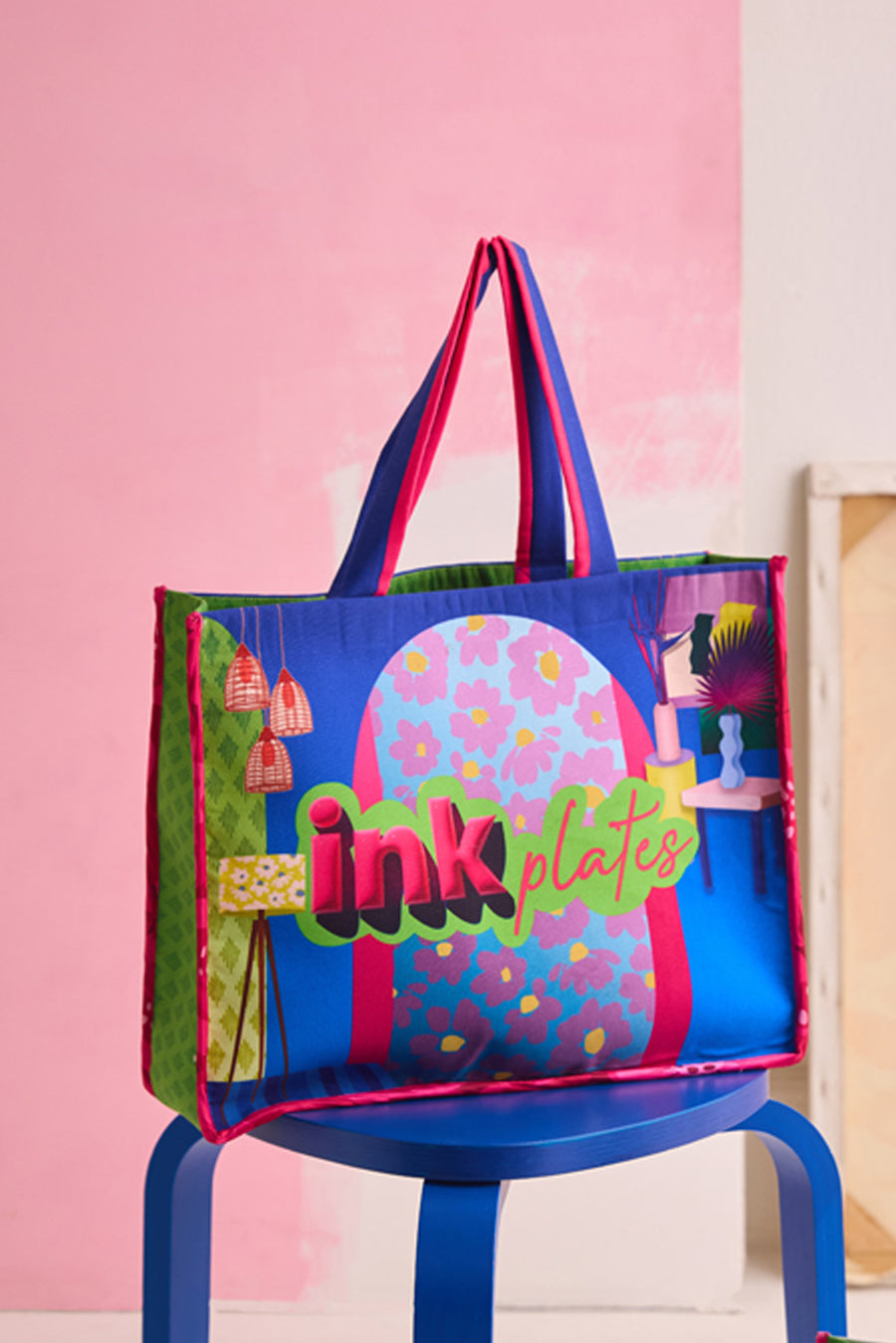 TECHNICOLOR HOMESCAPE INK BLUE TOTE BAG