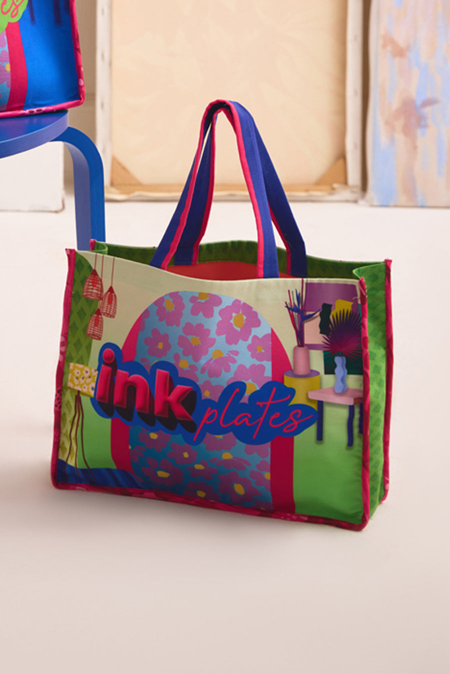 TECHNICOLOR HOMESCAPE LIME TOTE BAG