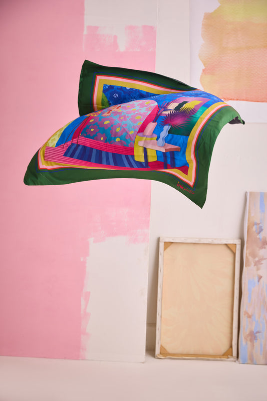 TECHNICOLOR HOMESCAPE INK BLUE SCARF
